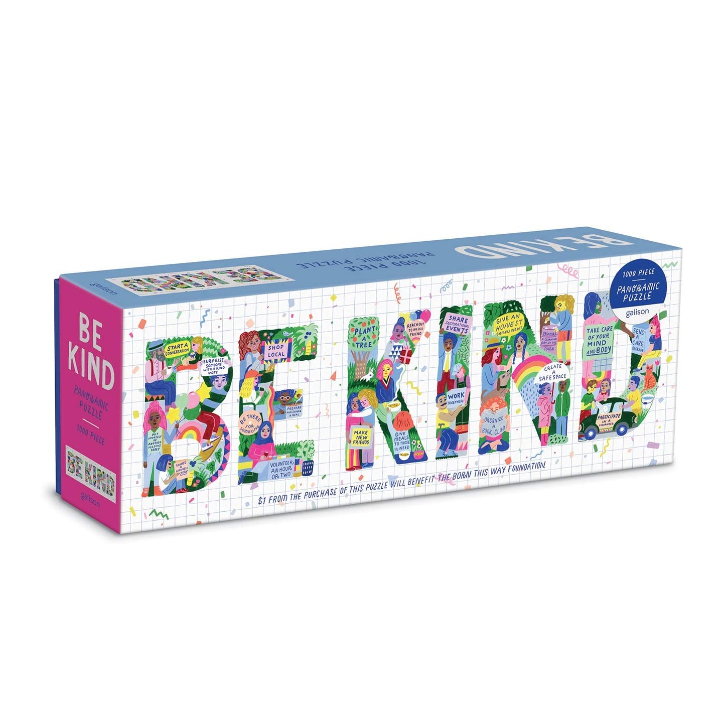 Be Kind 1000 Piece Panoramic Puzzle