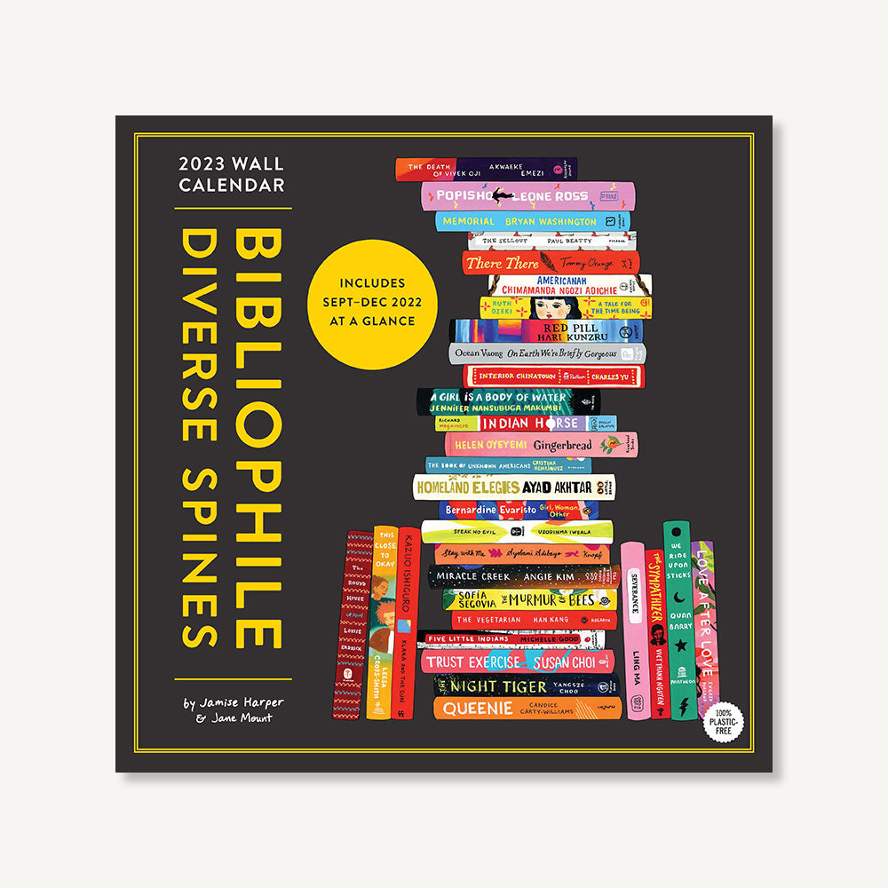 2023 Wall Calendar: Bibliophile Diverse Spines