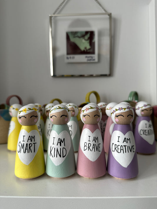 Affirmation Peg Dolls